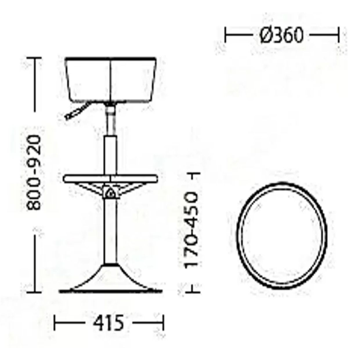 Бар стол Nowy Styl Pinacolada Hocker